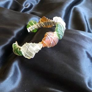 Sea glass bracelet